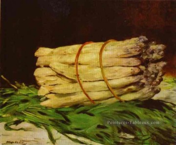  impressionnisme Tableau - Un bouquet d’asperges Nature morte impressionnisme Édouard Manet